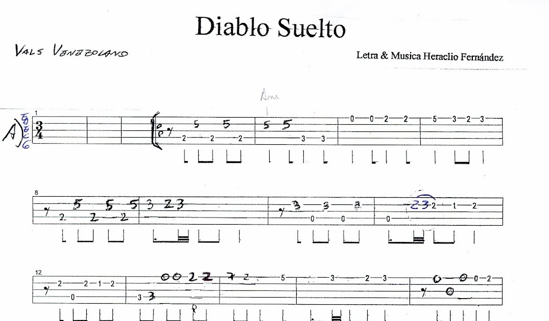 el diablo suelto partitura guitarra pdf writer